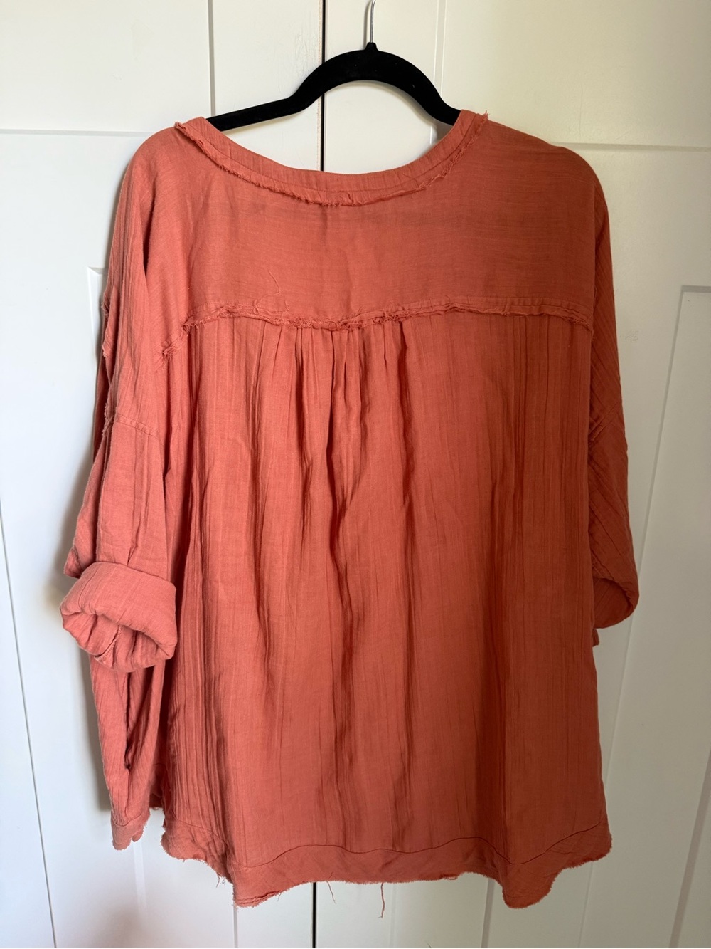 Free People Rust Tassel Tunic with pockets. Breezy and comfortable. XS. EUC. - Picture 6 of 8